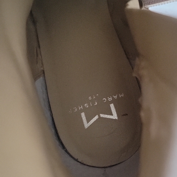 Marc Fisher Pink Heeled Boots with Chunky Block Heel - Picture 7 of 9